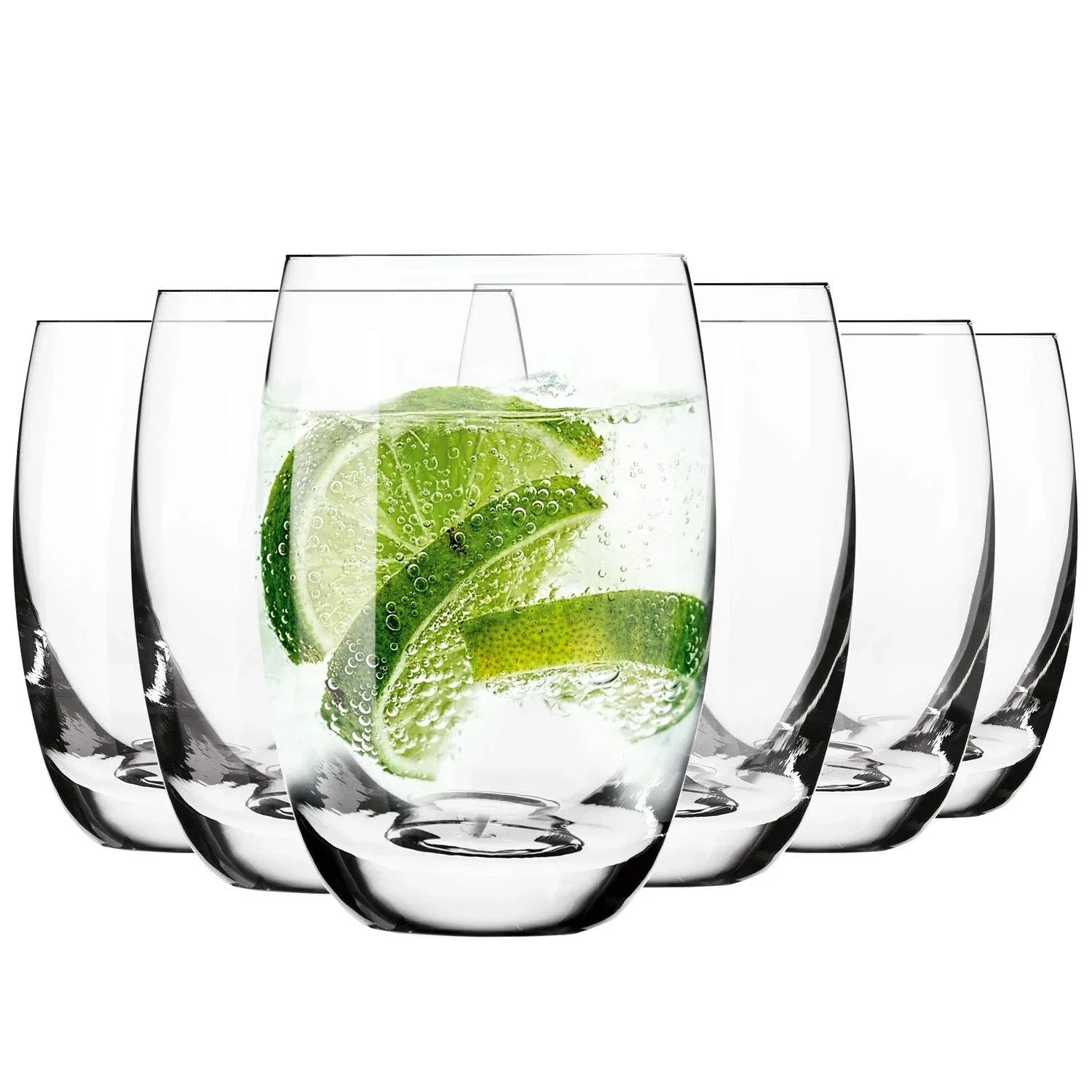 KROSNO 360ml Large Crystal Water & Juice Tumbler Set - Gomix Brands Outlet